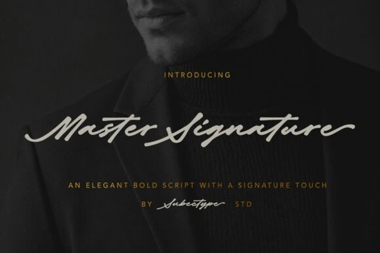 Master Signature Font